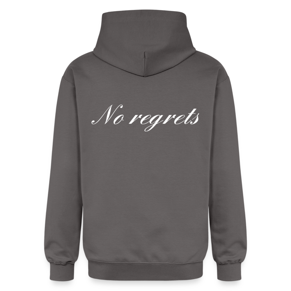 "No Regrets" Hoodie - dark grey