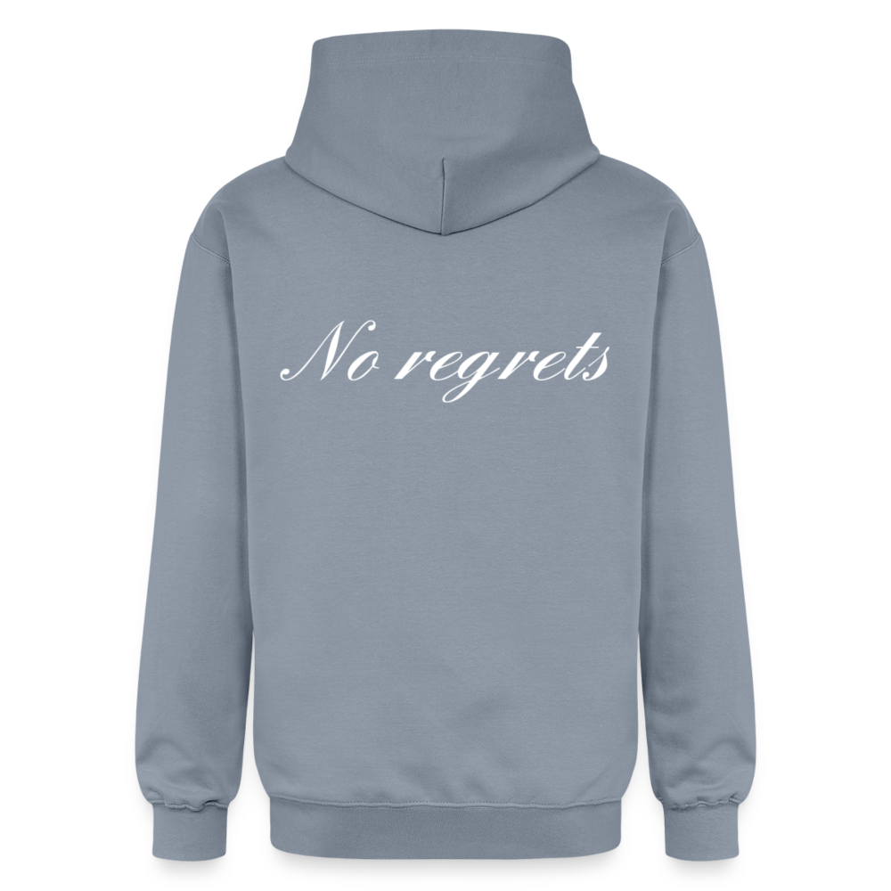 "No Regrets" Hoodie - blue