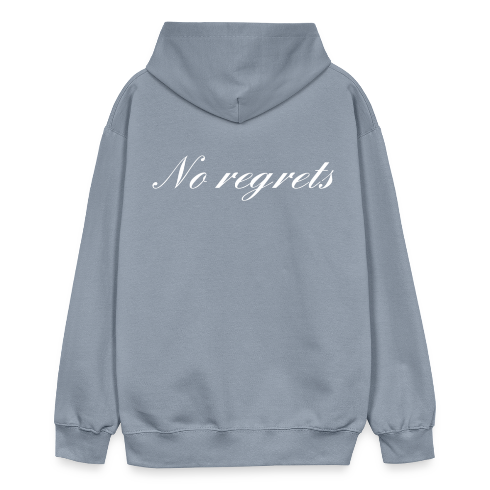 "No Regrets" Hoodie - blue